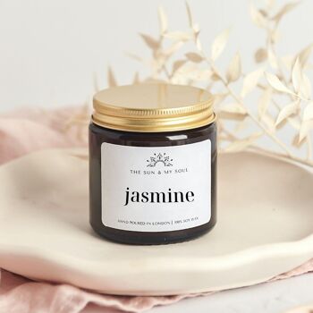 Bougie de soja parfumée au jasmin 1