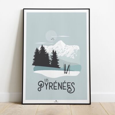 A5 poster in a set of 5 - The Pyrenees