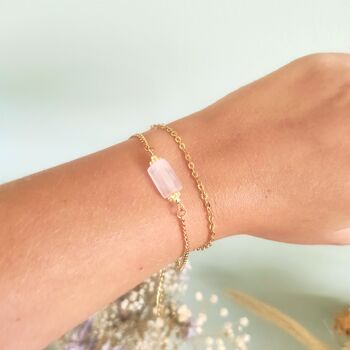 Bracelet ARIANE quartz rose