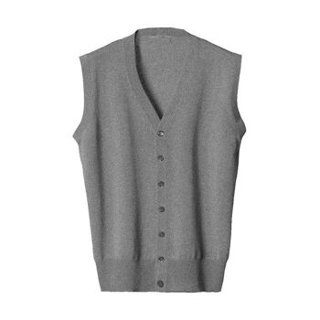 Gilet Homme Mélange Cachemire et Soie 10