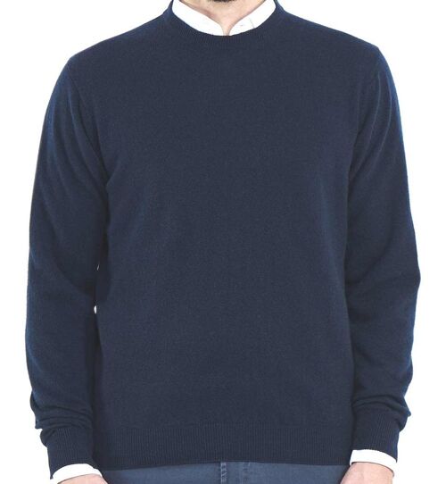 Maglia uomo cashmere rigenerato girocollo