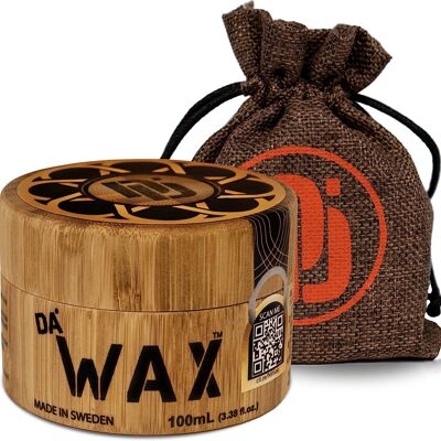 Da Dude Da Wax - Cera para el cabello para hombres con acabado mate natural - Cera para peinar el cabello para hombres de fijación fuerte en recipiente de bambú y bolsa de regalo Visite la tienda Da'Dude 4.4