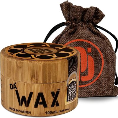 Da Dude Da Wax - Cera para el cabello para hombres con acabado mate natural - Cera para peinar el cabello para hombres de fijación fuerte en recipiente de bambú y bolsa de regalo Visite la tienda Da'Dude 4.4