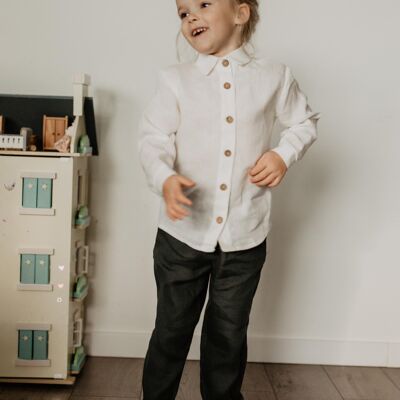 Chemise en lin pour enfants MĖNUO