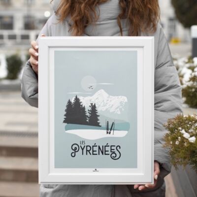 Affiche A4 par lot de 5 - Les Pyrénées