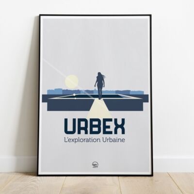 A5-Poster im 5er-Set - Bordeaux „Urban Elevation“
