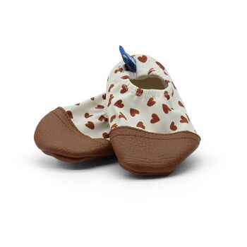 Chaussons souples tout terrain - Les Pas Petits Les Petits Coeur 5