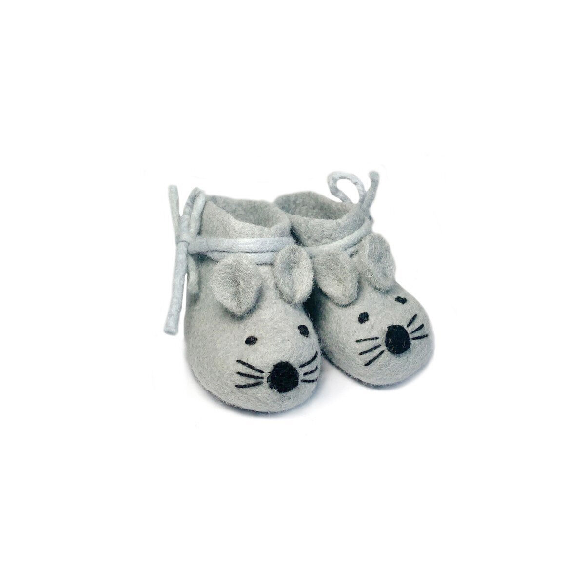 Babyschuh Maus grau (1D-SHO-MSG)