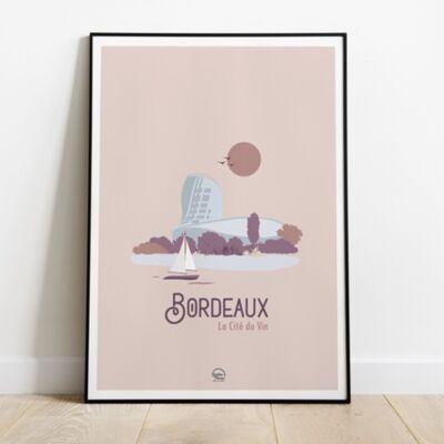 A5-Poster im 5er-Set - Bordeaux „La Cité du vin“