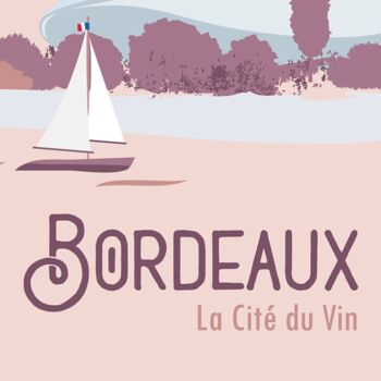 Affiche A4 par lot de 5 - Bordeaux “La Cité du vin” 3