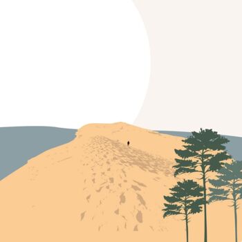 Affiche A3 par lot de 5 - La Dune du Pilat “ Grandeur sablée ” 3