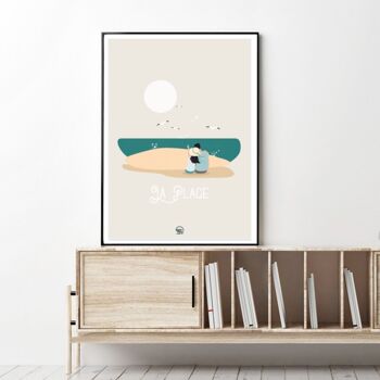 Affiche A5 par lot de 5 - La plage " Parenthèses Marine " 2