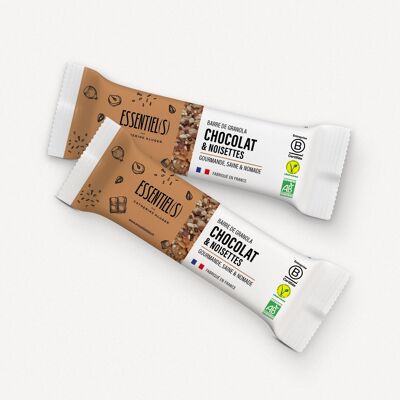 Chocolate & Hazelnut Granola Bars in carton of 96 bars of 40 g