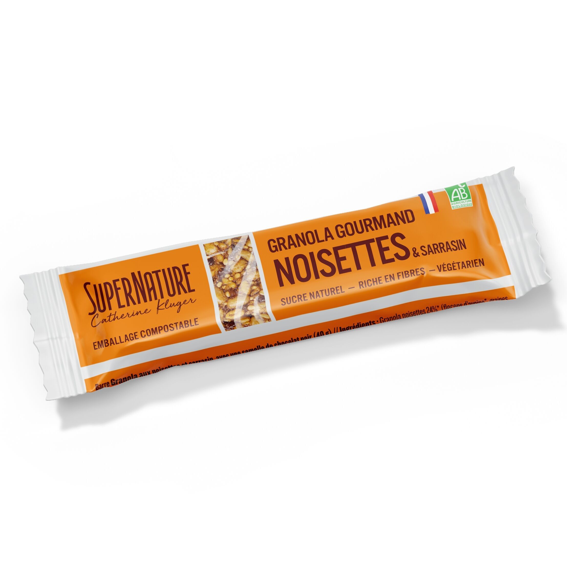 Hazelnut Granola Bar - Box of 96 bars of 40 g