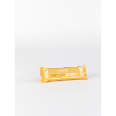 Barres Miel & Graines en carton de 96 barres de 35 g