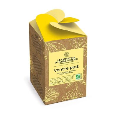 Organic flat stomach infusette herbal tea (x20)