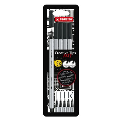 Drawing pens - Cardboard case x 5 STABILO Creative Tips