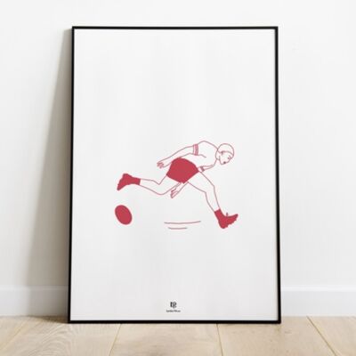 Affiche A3 par lot de 5 - Rugby “ Rendez-vous au match ”