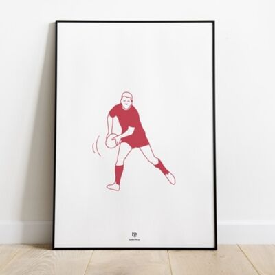 A4 poster in a set of 5 - Rugby “Meet you at the match” 2