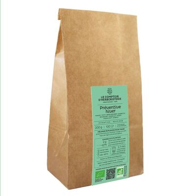Organic winter preventive herbal tea - Maxi package 200G