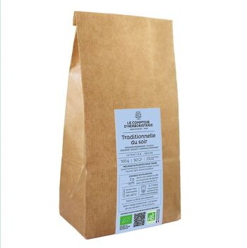 Tisane traditionelle du soir bio - Maxi paquet 100G 1