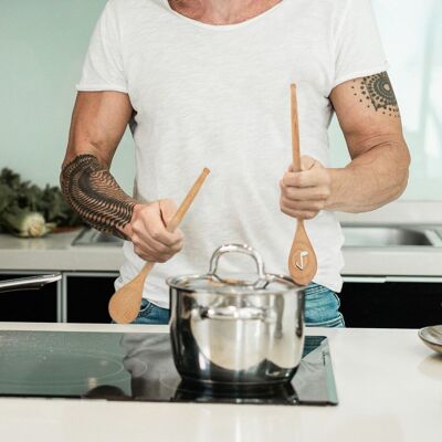 Drumstick wooden spoon | 2 wooden spoons