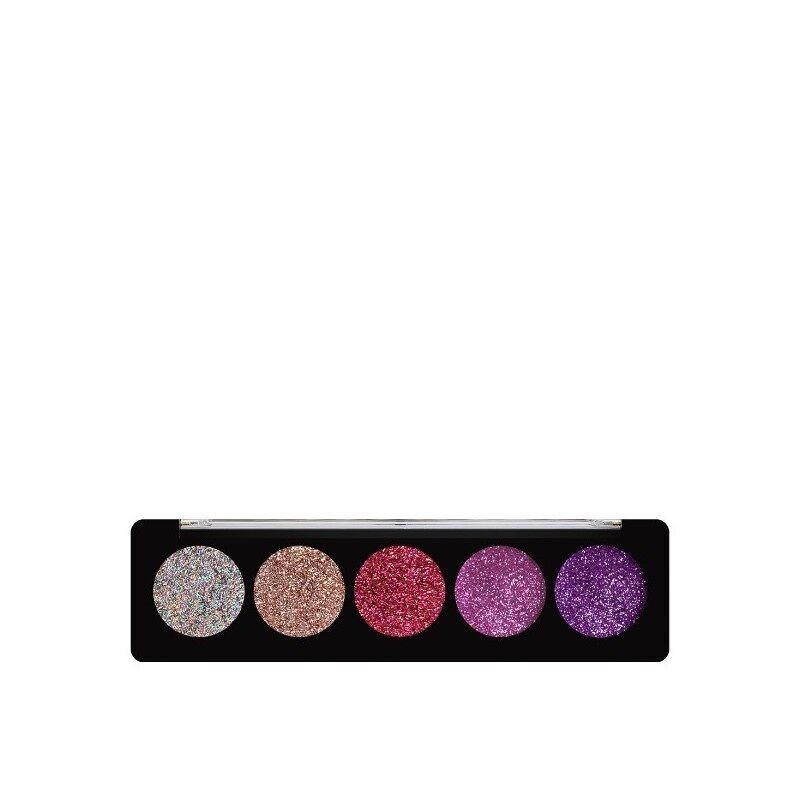 Palette occhi glitter con gemme di ametista