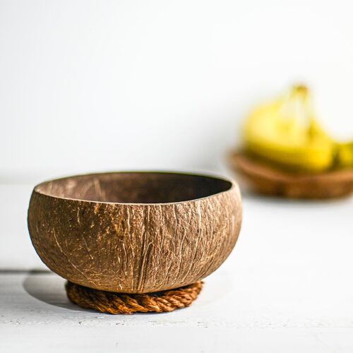 Coconut Bowl - Natural Jumbo 14-16cm