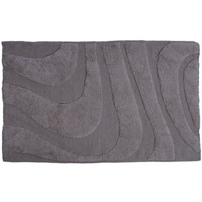 Alfombra de baño Beau – Gris 60 x 100 cm