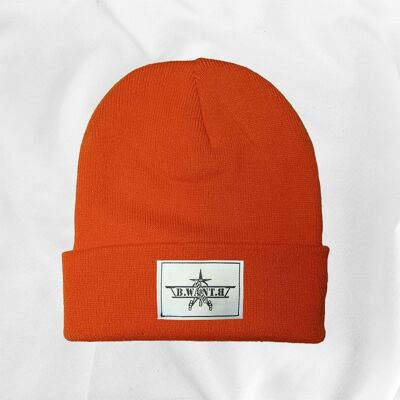 Orange winter hat - B.WANT.B EssentiaL