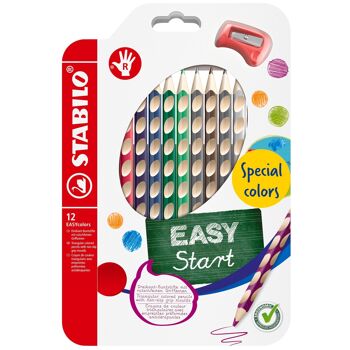 Crayons de couleur - Etui carton x 12 STABILO EASYcolors droitier coloris fun 1