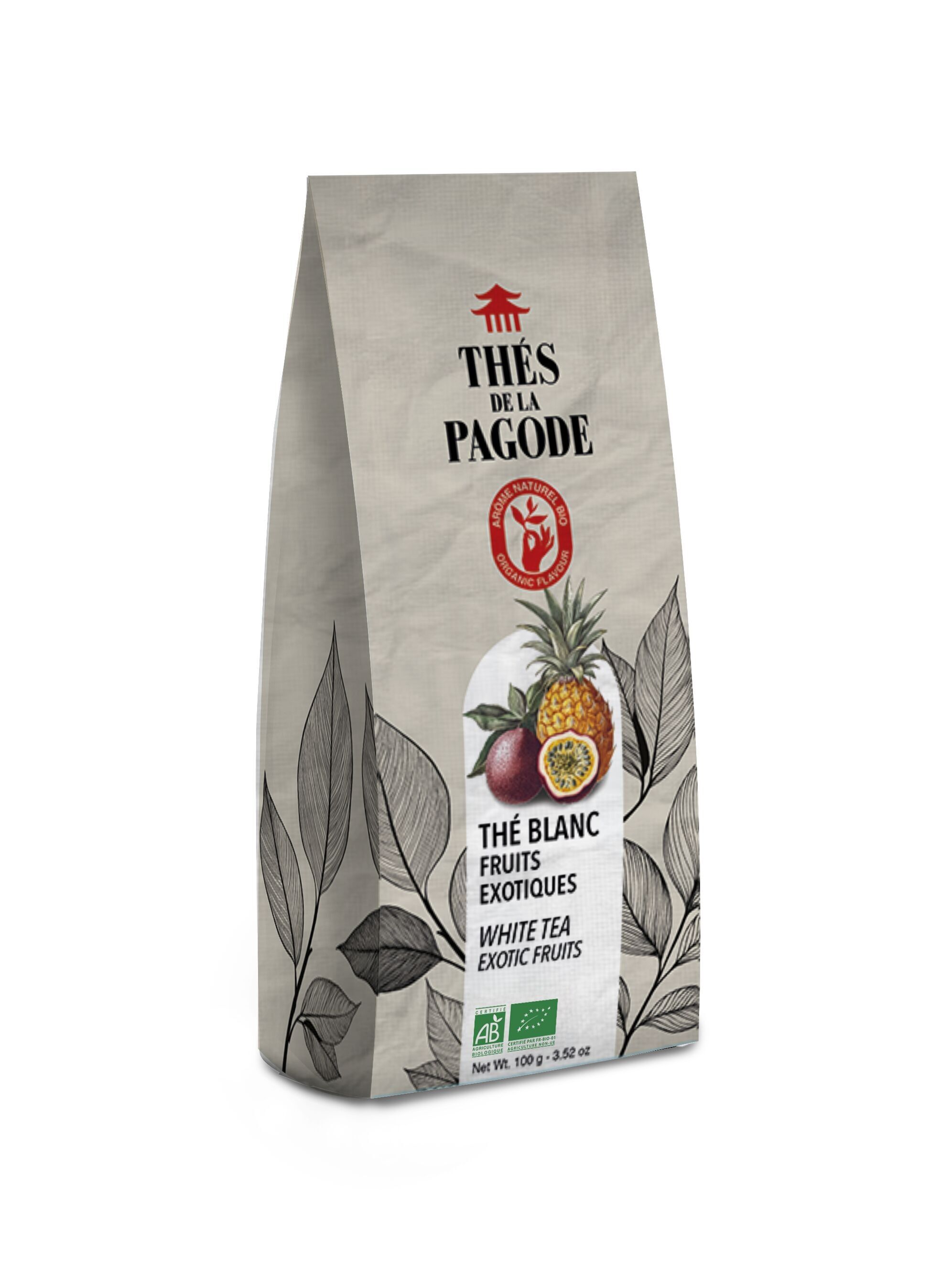 Té blanco de frutas exóticas ecológico - granel 100g