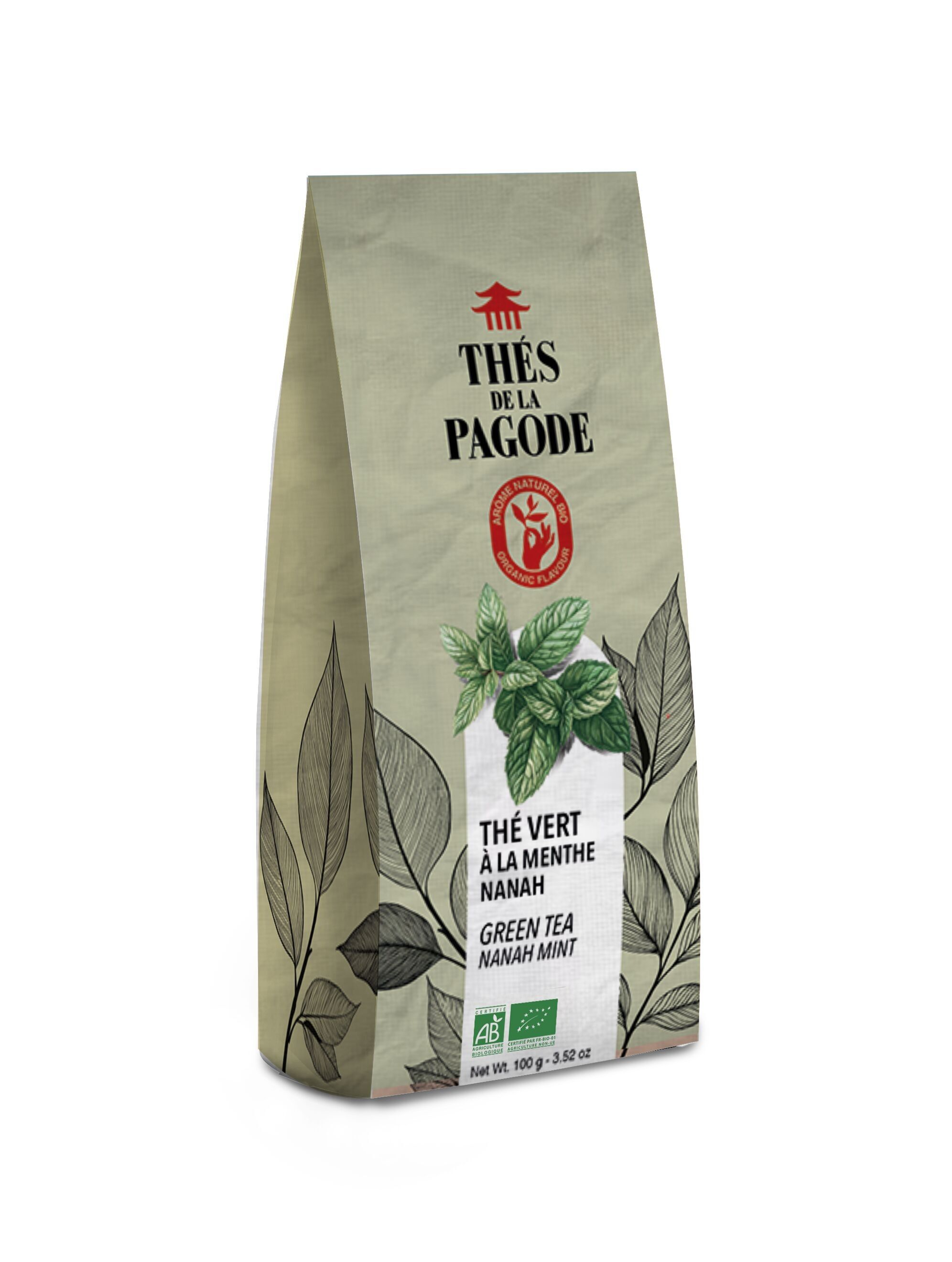 Té verde menta orgánico - granel 100g