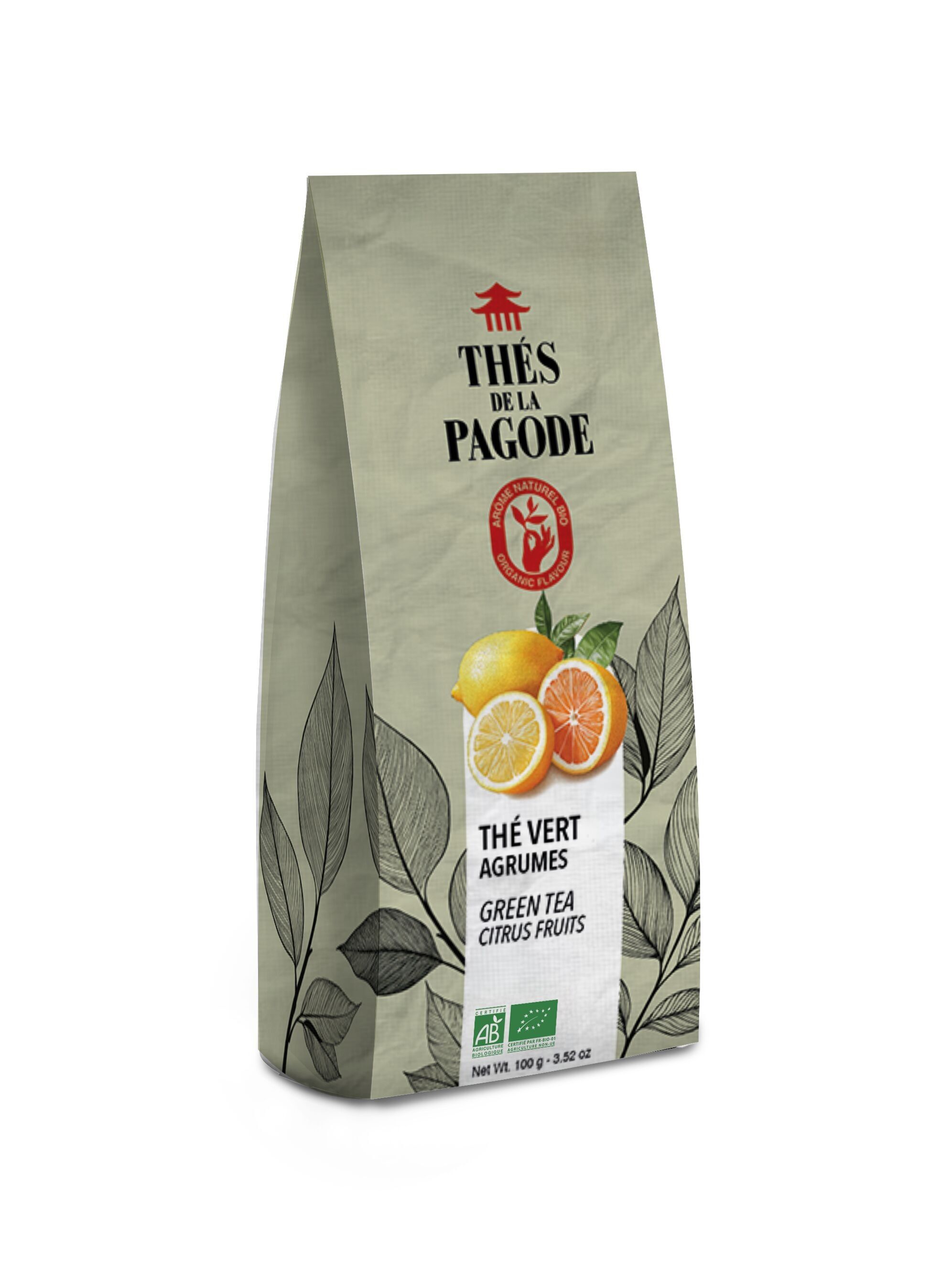 Organic citrus green tea - loose 100g