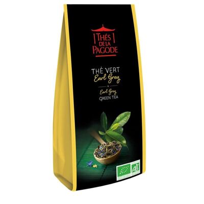 Organic Earl Gray green tea - bulk 100g