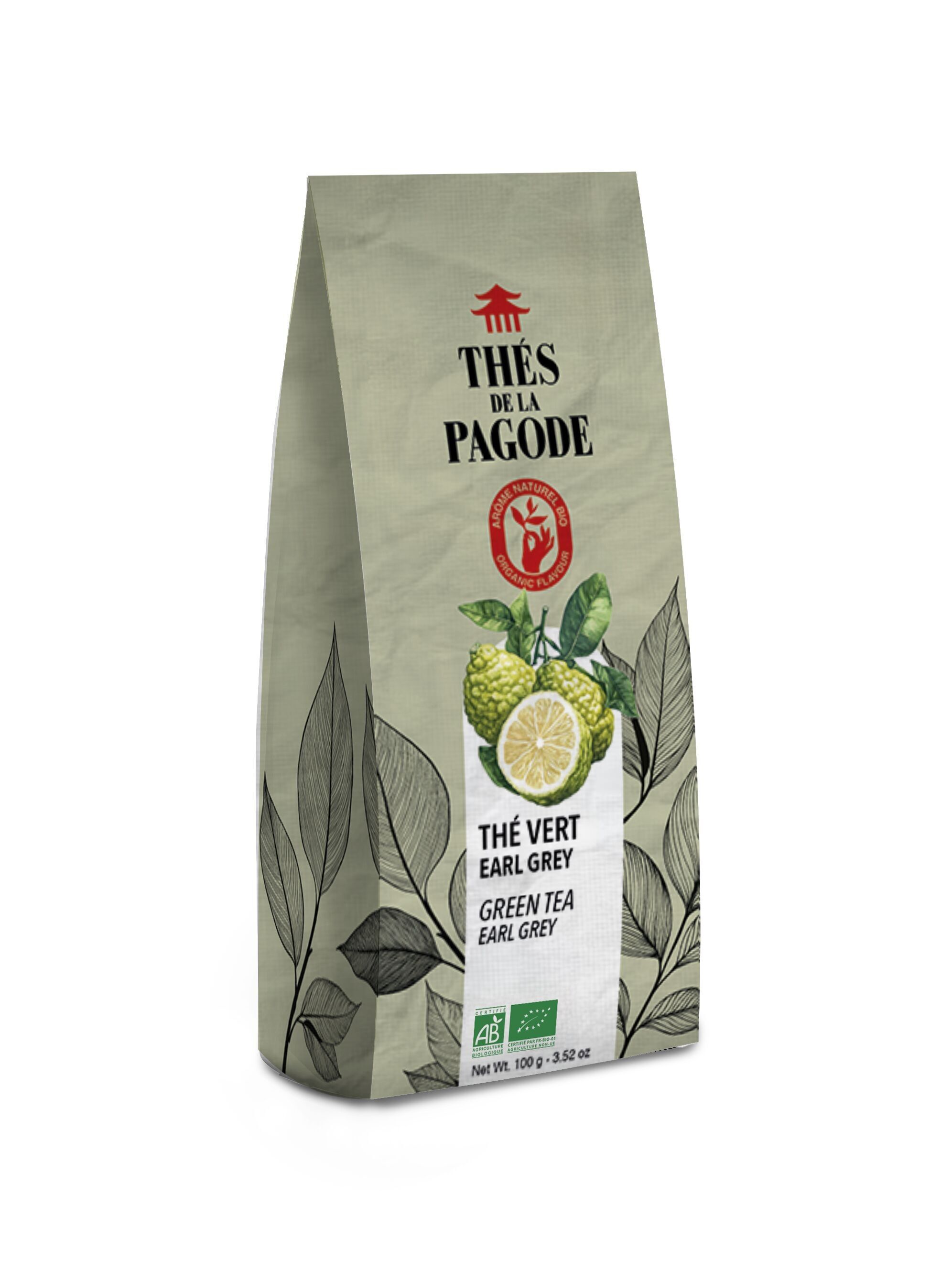 Té verde Earl Grey orgánico - a granel 100 g