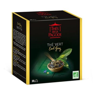 Té verde Earl Grey ecológico 20 bolsitas