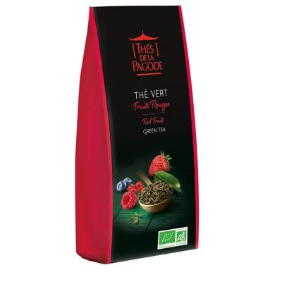 Organic Red Fruits Green Tea - loose 100g