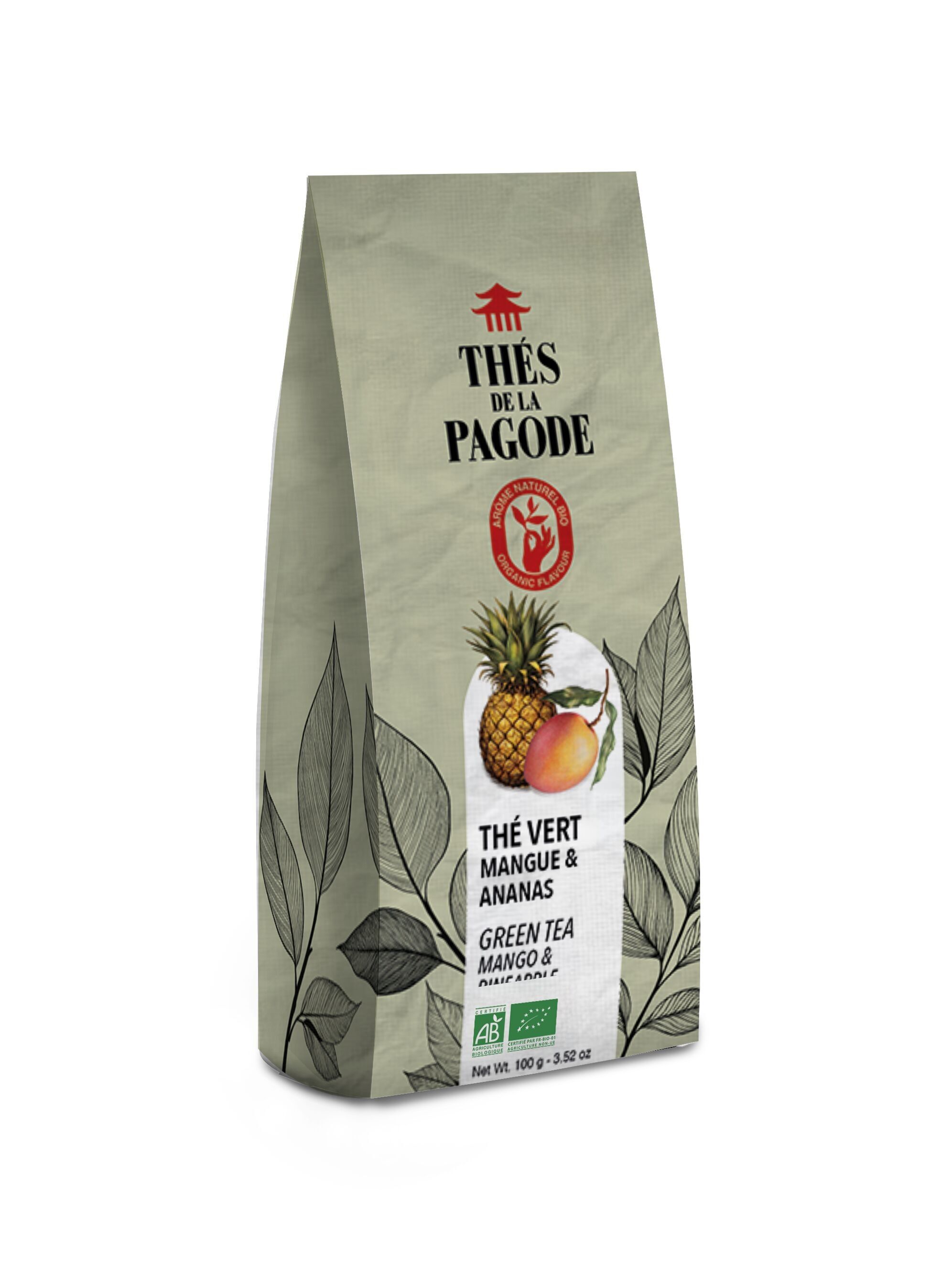 Organic Mango Pineapple Green Tea - loose 100g
