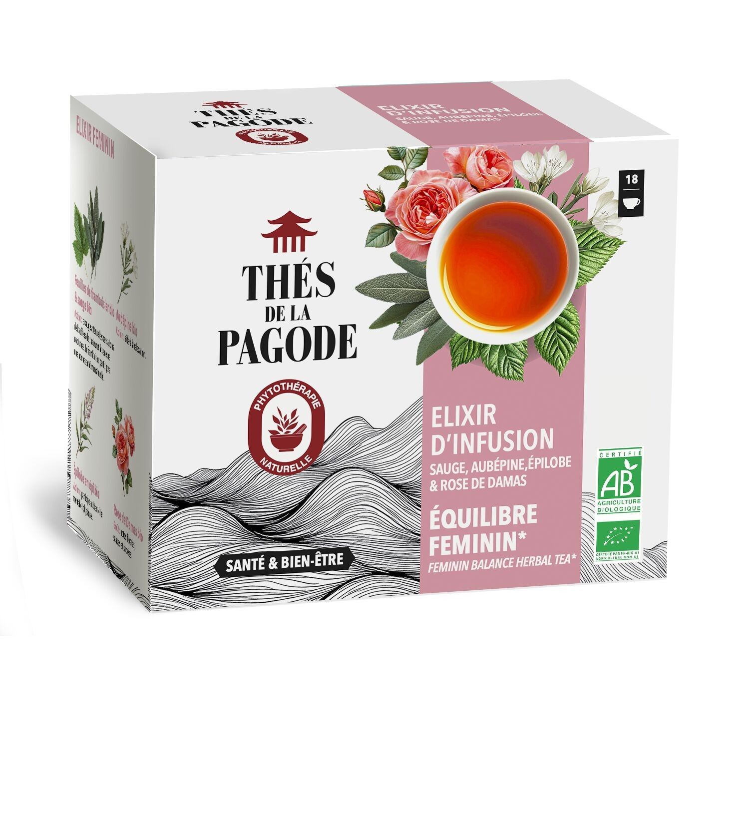 Infusión de menopausia - Lotus Balance orgánico - 18 bolsitas de té