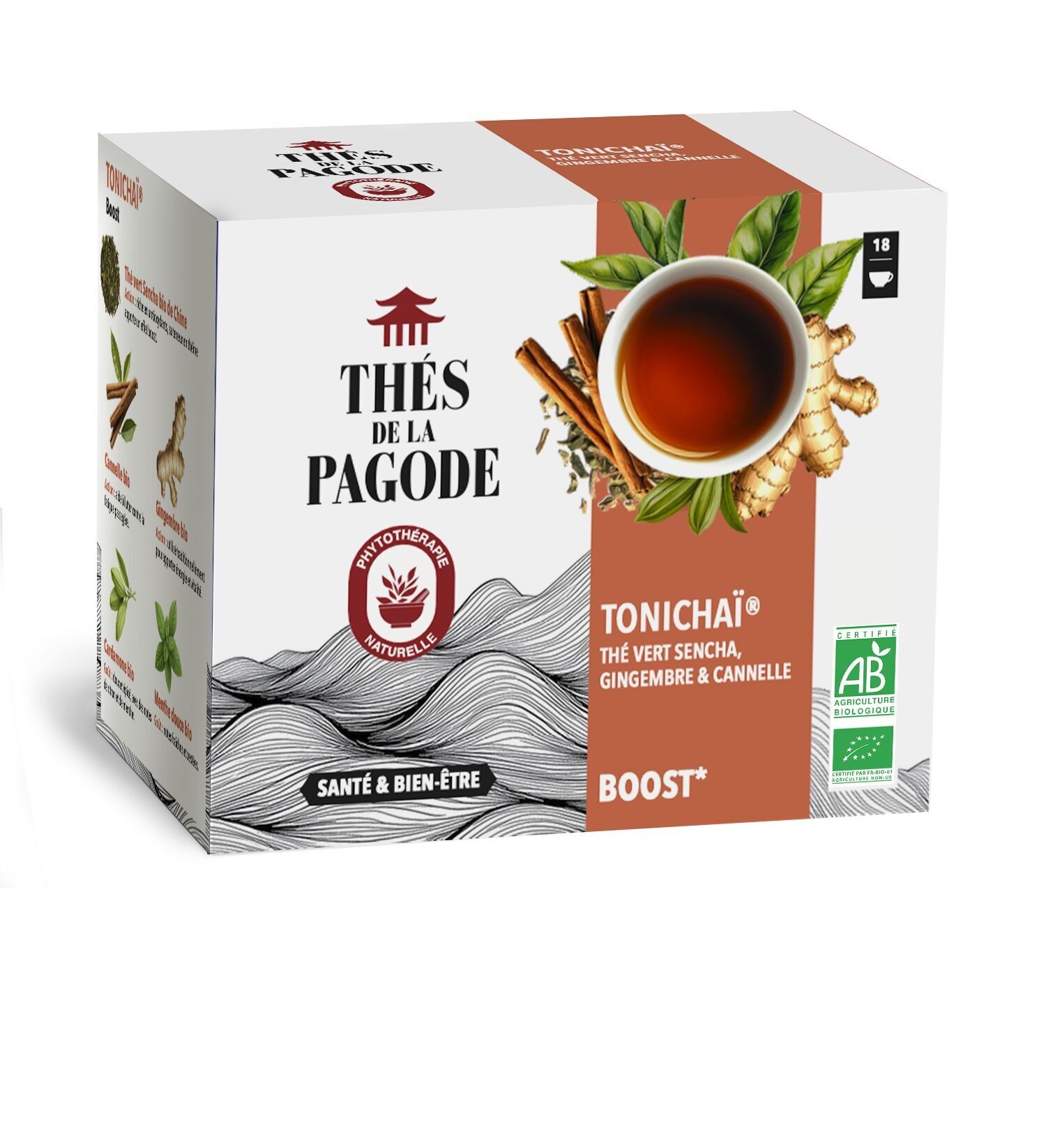 Té Tonichai Boost - orgánico 18 bolsitas