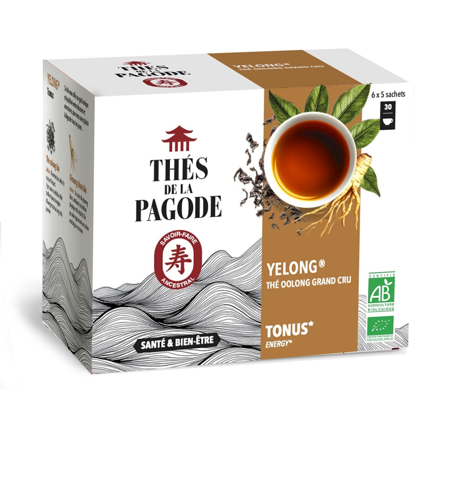 Té Yelong Vitality - orgánico 30 bolsitas