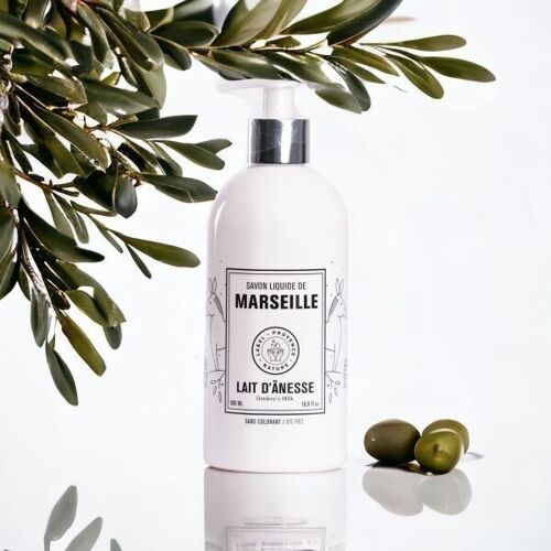 SAVON LIQUIDE DE MARSEILLE LAIT D'ÂNESSE 500ML