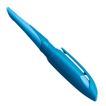 Stylo-plume - Blister x 1 STABILO EASYbirdy 3D Wildlife gaucher + 1 clé de réglage - bleu océan 2