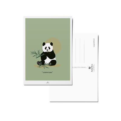 Postcard in batches of 25 - The Panda