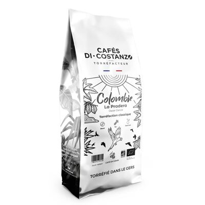 Coffee beans from organic producer Colombia La Pradera