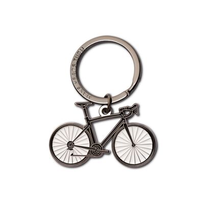Emaille-Schlüsselanhänger „Fahrrad“