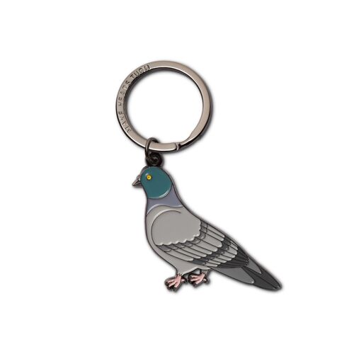 Enamel Keychain "Pigeon"