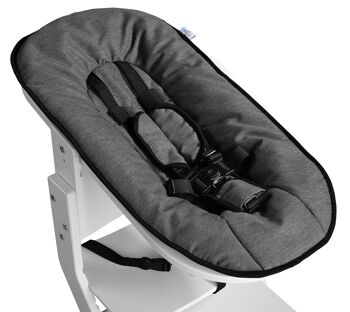 Fixation bébé tiSsi® pour chaise haute tiSsi blanc - anthracite 1