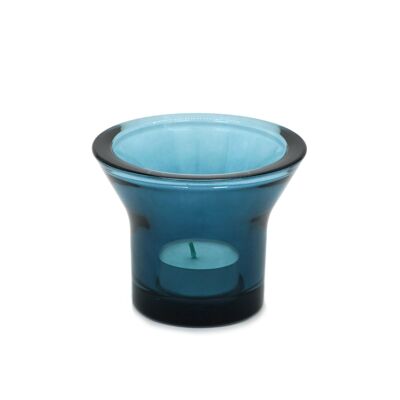 LUMI tealight holder petrol blue